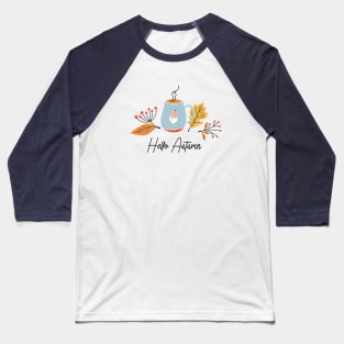 Autumn composition with hand drawn botanical elements Baseball T-Shirt